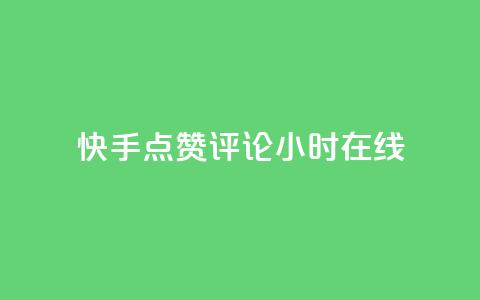 快手点赞评论24小时在线 - 快手实现24小时点赞评论在线功能！  第1张